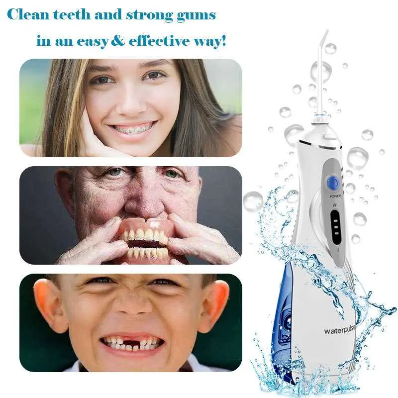Waterpulse Dental Flosser Alat Semprot Pembersih Gigi - V400Plus Mulut Karang