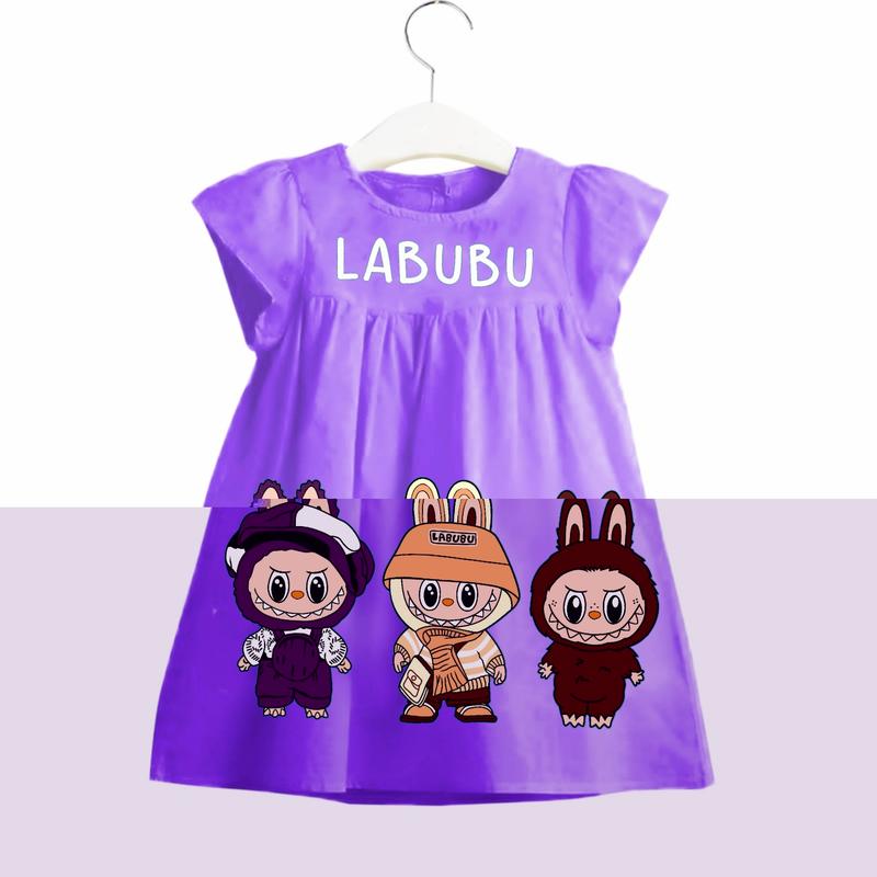 Product Introduction of Pakaian Dress Anak Perempuan Gambar Sablon 1-3 Tahun - Fashion Katun Cewek Combed 14