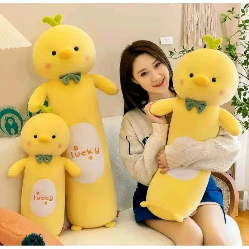 Boneka Guling Bebek SNI Piyo Lucky Bahan Yelvo Halus Dan Super Lembut