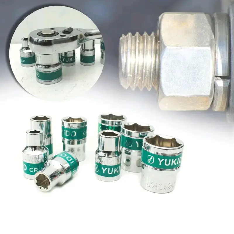 Mata Sok Pendek 1/2 12pt / Kunci Sock pendek 8mm - 32mm 1/2 12pt Tekir - 11mm 3