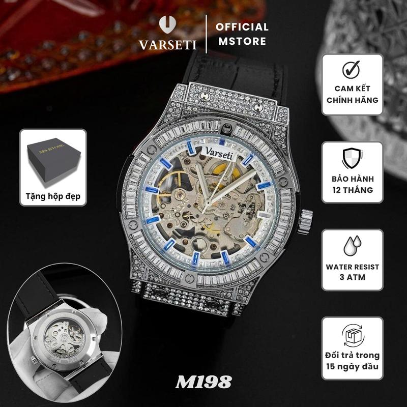 MS STORE NB Đồng Hồ Nam CƠ VERSATI Phiên Bản Lộ Cơ Cao Cấp Thời Trang Sang Trọng Chống nước tốt- M198