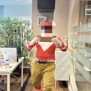 Halloween cosplay Skuad Dinosaurus Aldult Baju Tyrannosaurus power rangers COS Jumpsuit Costumes Pria