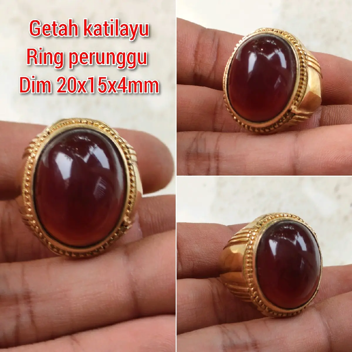 CINCIN PRIA GETAH KATILAYU RING PERUNGGU SUPER