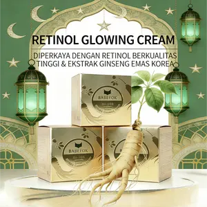 Krim Wajah Retinol & Ginseng Emas – Krim Pencerah & Anti-Aging, Melembapkan, Menghaluskan, dan Mengencangkan Kulit – BPOM NA18250113616