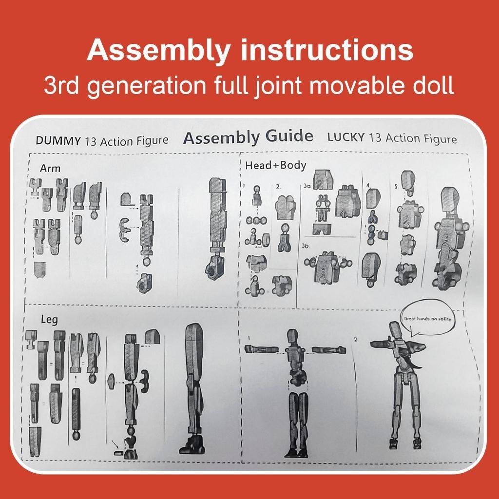 Mainan Dummy Action Figure / Dummy Titan Joint Movable 13 Action Figurines DIY/ 3D Mainan Pergeseran Bentuk Bergerak Multi-Sendi/hadiah Natal Toy Mainan Dummy Action Figure / Dummy Titan Joint Movable 13 Action Figurines DIY/ 3D Mainan Pergeseran Bentuk Bergerak Multi-Sendi/hadiah Natal Toy