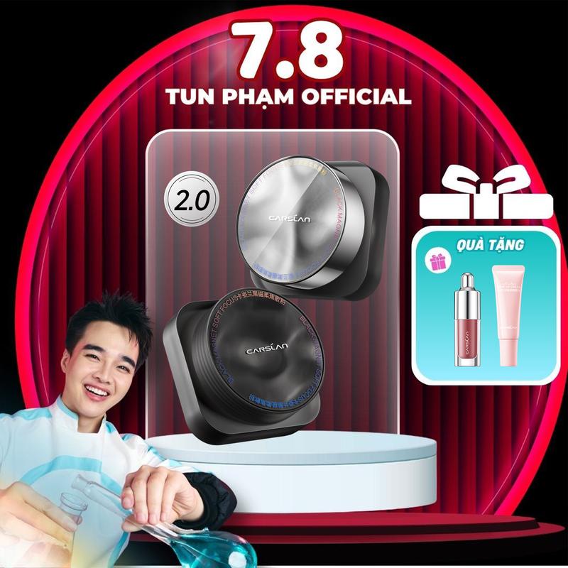[KOL] Phấn phủ Black Magnet Carslan bám nền 2.0, kiềm dầu định hướng, nâng cấp công nghệ lành tính cho da 8g+[Free gifts] son tint dưỡng ẩm*1g*1+kem nâng tông mini 5g*1