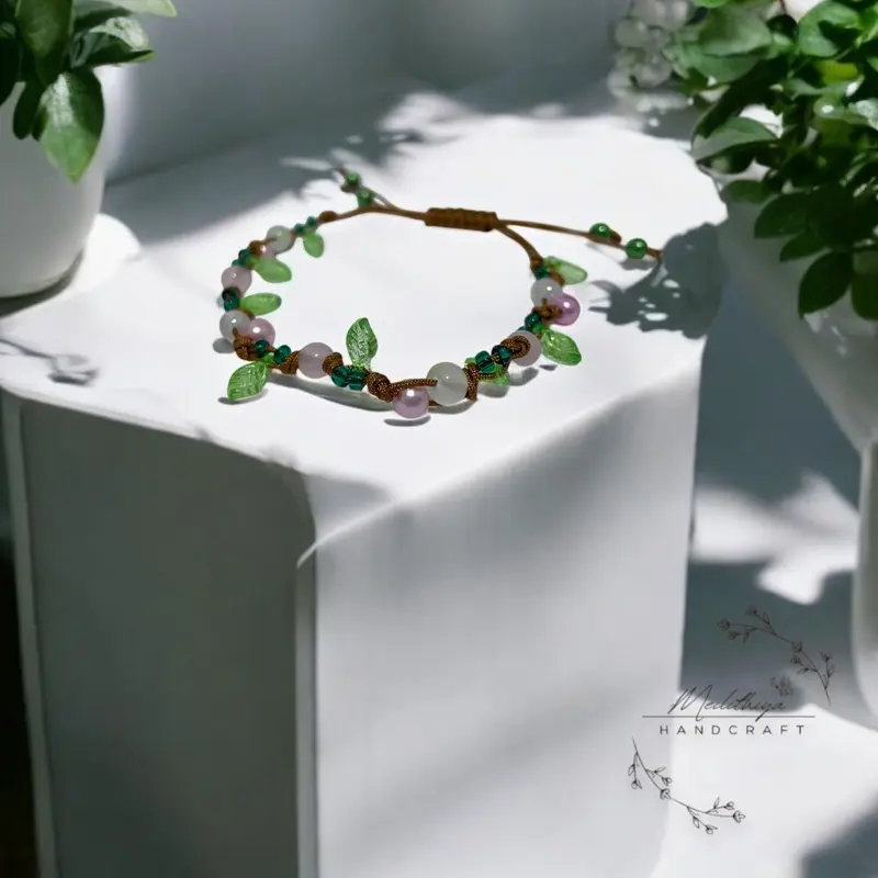Gelang Manik-Manik Handmade Motif Daun dan Bunga untuk Gadis-Gadis - Model Bracelets 1