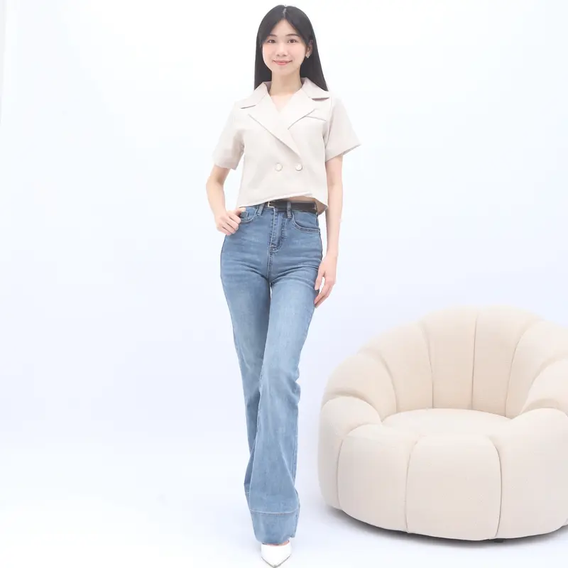 CELVE - Aria Top (Atasan Wanita Kancing Semi Wool Basic Simple) 7