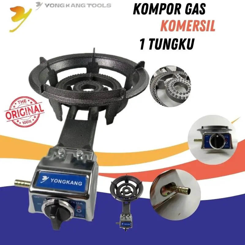 Progas Kompor Gas Cor Komersial 1 Tungku Mawar 21A Type P-31A 1