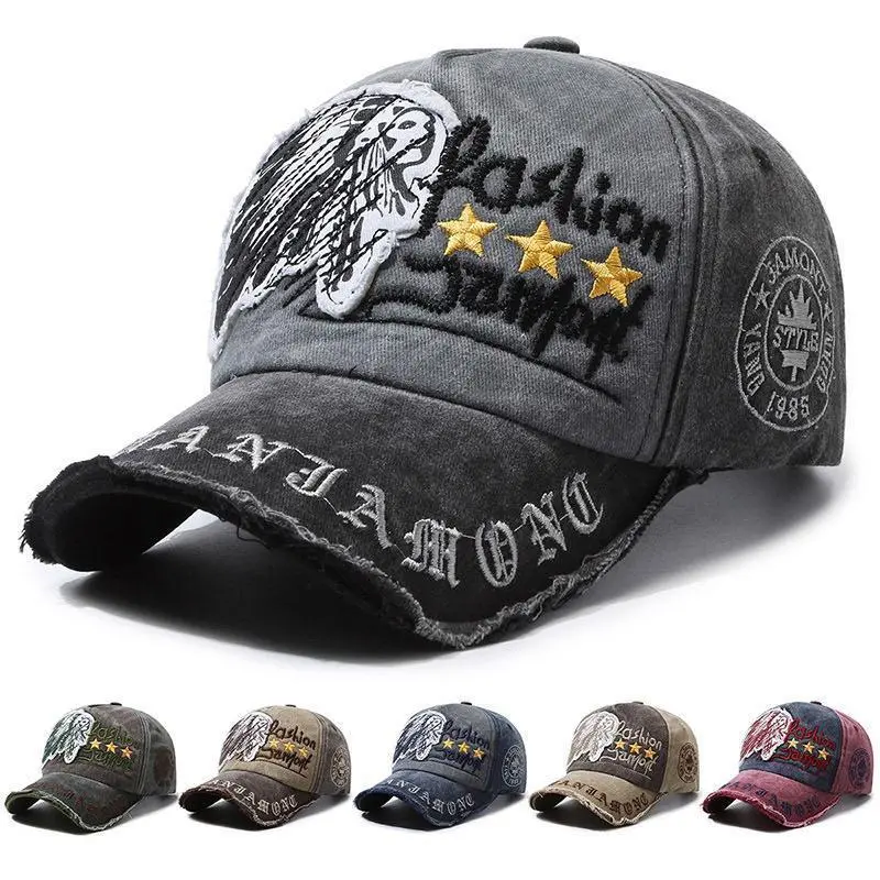 Topi Baseball Vintage Hat Cap Casual Sport Indian Dacota jamont Distro