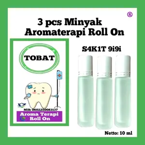 3 Pcs S4K1T 9i9i Aroma Terapi Roll On untuk Mengendorkan Otot