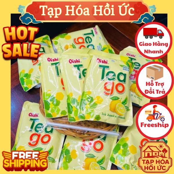  Sỉ 10 túi nước Oishi Tea go siêu ngon mát lạnh đồ ăn vặt cổng trường cho mọi học sinh 