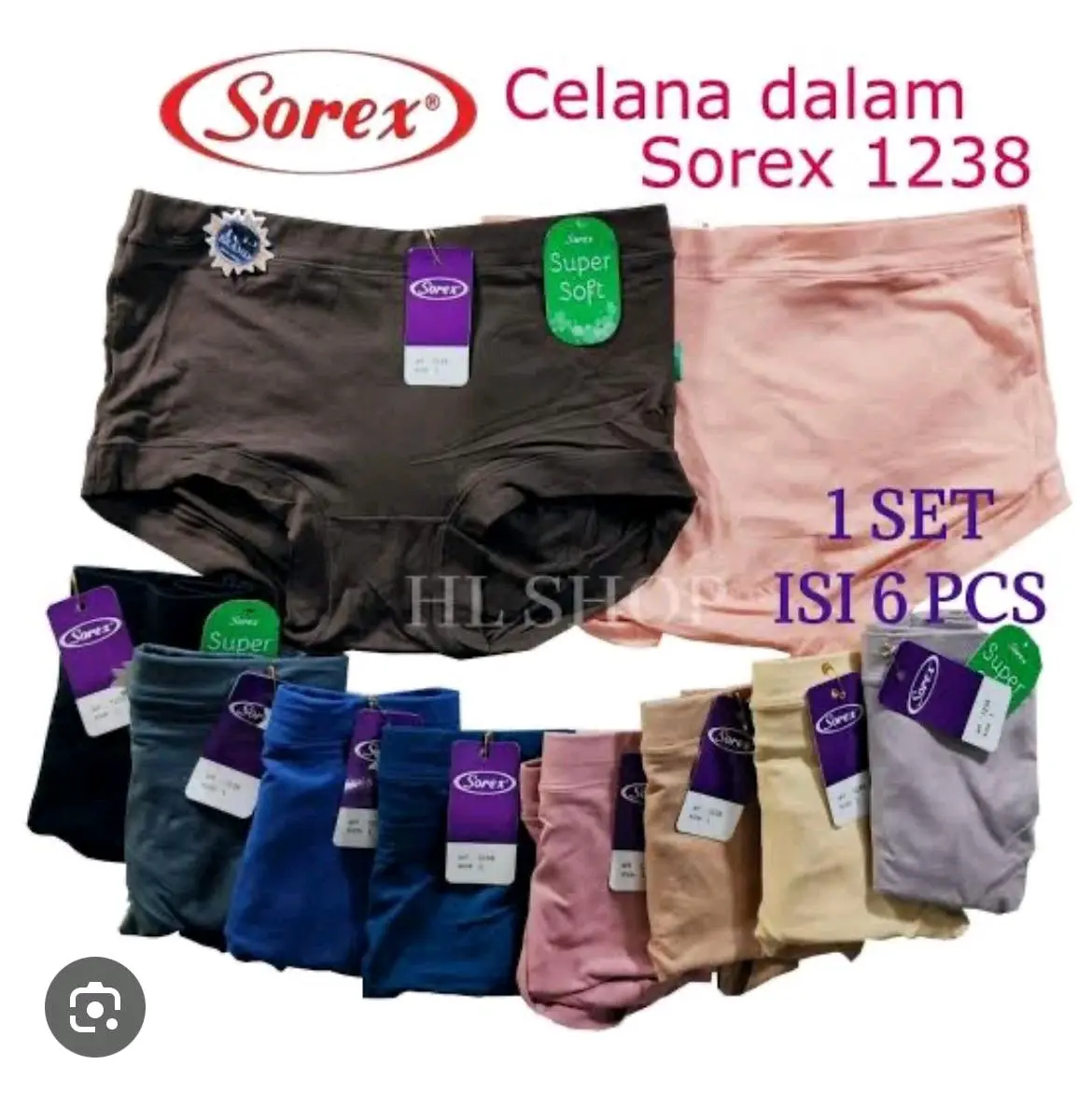Celana dalam sorex 1238 Polyester