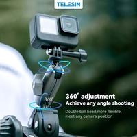 Gambar TELESIN Universal Super Tube Clamp Bracket HandleBar Motor Motorcycle MotoVlog Sepeda Bicycle Mount For Action Cam GoPro Brica B-Pro5 Insta360 Osmo Camera Mounting Kamera dari Brica Berrisom Kab. Tangerang 3 Tokopedia