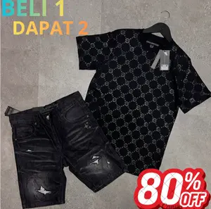 [ PROMO PAKET HEMAT ] BELI 1 DAPAT 2 Promo Terbatas Beli 1 dapat 2 item TSHIRT & CELANA High Quality