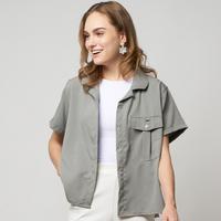 Gambar Monellina 601244 Kemeja Oversize Wanita Lengan Pendek dari Monellina Fashion Kota Administrasi Jakarta Barat 3 Tokopedia