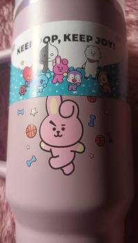 Product Review of Goto [COD] K-Joy X BT21 Tumbler Tahan Dingin Panas Botol Tempat Minum Aesthetic 1.2L from l**💜 2