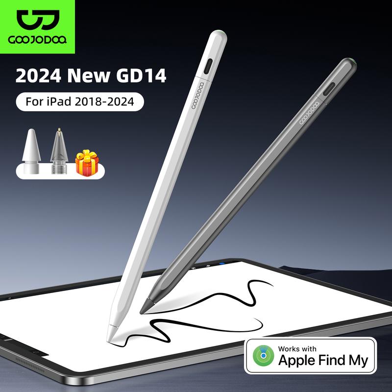  Bút cảm ứng GOOJODOQ GD14 2024 mới có Ipad tìm ứng dụng của tôi và phím tắt tùy chỉnh cho Ipad mini5 6 Air4 5 6 Pro11 13 12.9 2018- 