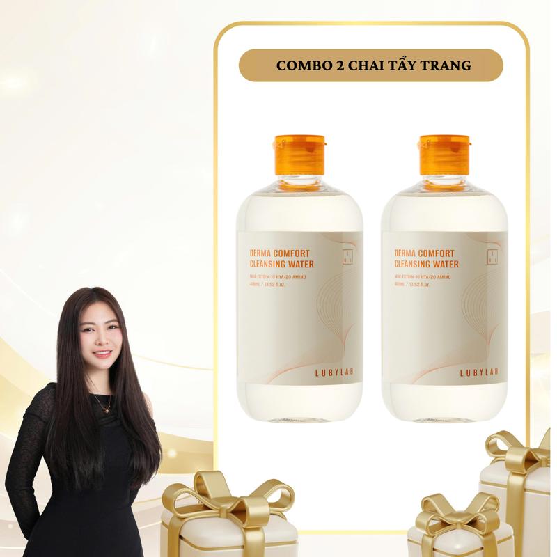  SN1710 -  Combo 2  Chai nước tẩy trang Derma Comfort Lubylab 400ml 