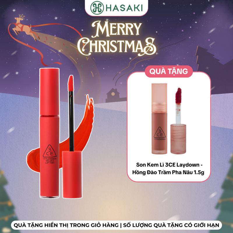DIỄN RA TỪ 24-31.12 Son Kem Lì 3CE Velvet Lip Tint 4g | HASAKI BEAUTY
