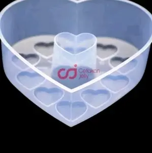 Cetakan  Agar Jelly Puding Love/Cetakan Kue kukus.Ukuran Kecil