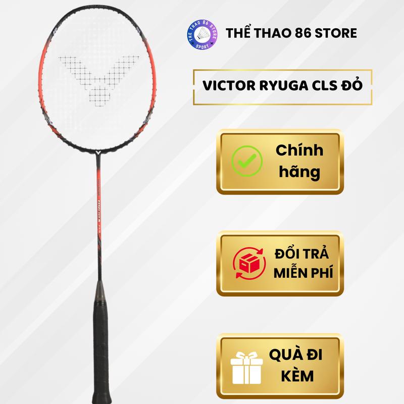 VỢT CẦU LÔNG Vic.tor Thruster Ryuga CLS MÀU ĐỎ ĐEN CH TẶNG QUẤN CÁN TÚI ĐỰNG VỢT ĐI CÙNG