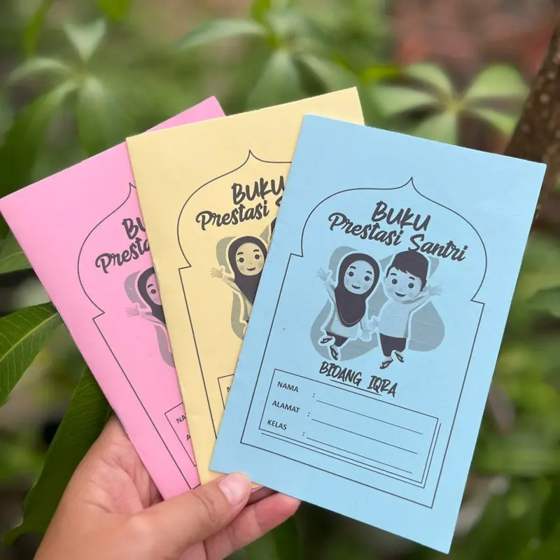 (Isi 10)BPS BUKU PRESTASI SANTRI BIDANG IQRA untuk Santri dengan Desain Menarik dan Warna Cerah