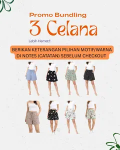 CELANA PENDEK WANITA RAYON BERMOTIF & POLOS