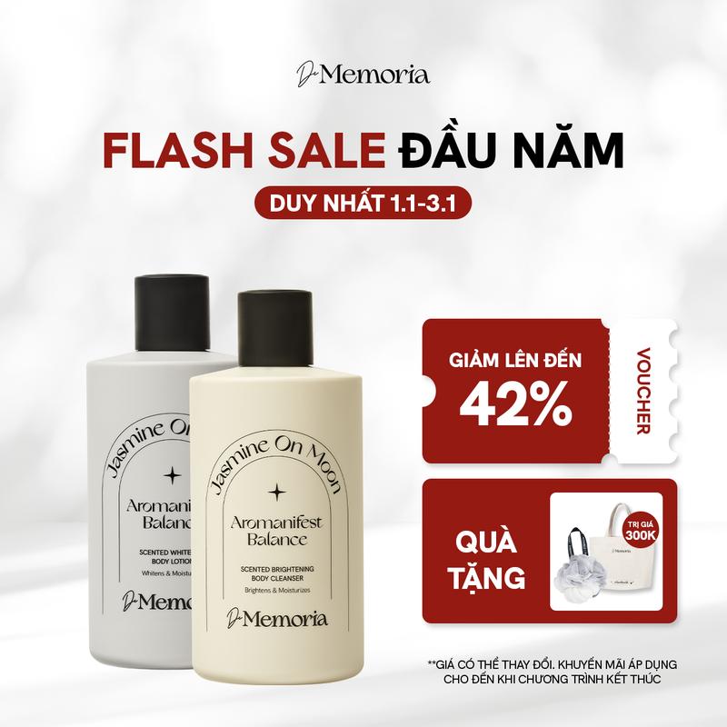 Sữa Tắm Và Dưỡng Thể Dưỡng Body Hương Nước Hoa Thư Giãn De Memoria 300ml chai