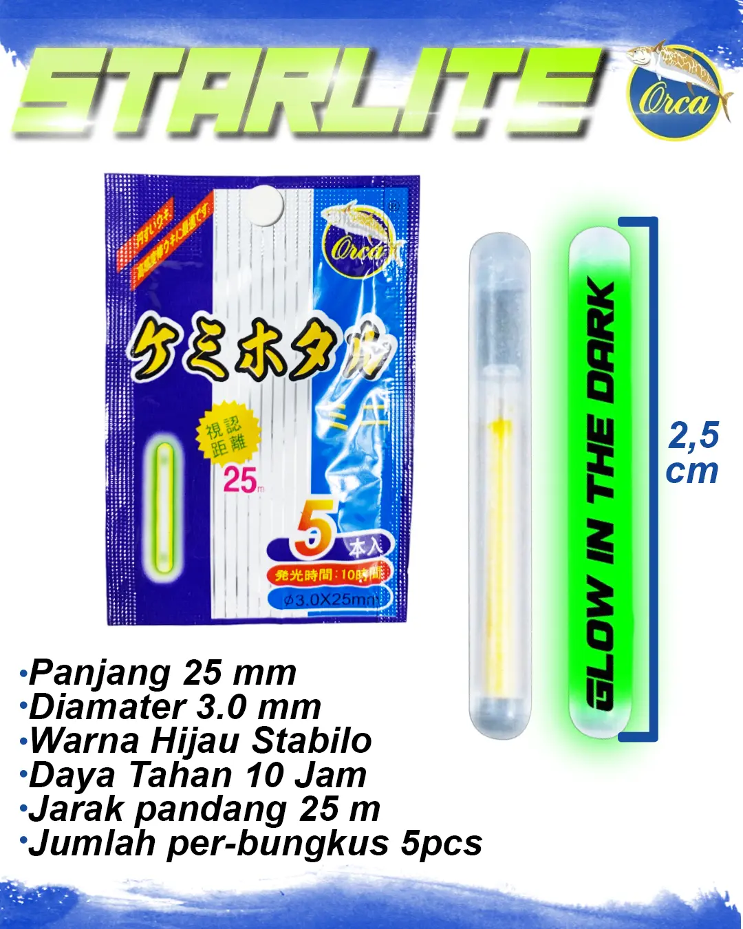 Starlite Fosfor Orca 1 Bungkus isi 5 harga ecer Cod