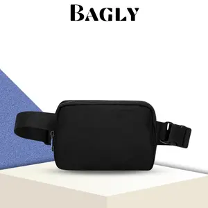 Bagly Tas Pinggang Slingbag/ Waistbag Polos Pria dan Wanita Waterproof Simple dan Trendy