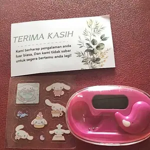 KY X55 Earphone Tidur Suara Stereo Level HiFi, Tahan Air iPX5, Mikrofon Internal, ENC Noise Reduction Layar Digital Cerdas Kontrol Sentuh untuk iPhone dan Android