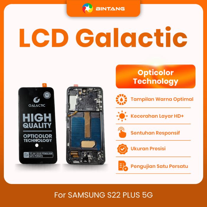 Gambar GALACTIC LCD Fullset Touchscreen with Frame For SAMSUNG S22 PLUS 5G dari Bintang Official Store Kota Tangerang Tokopedia