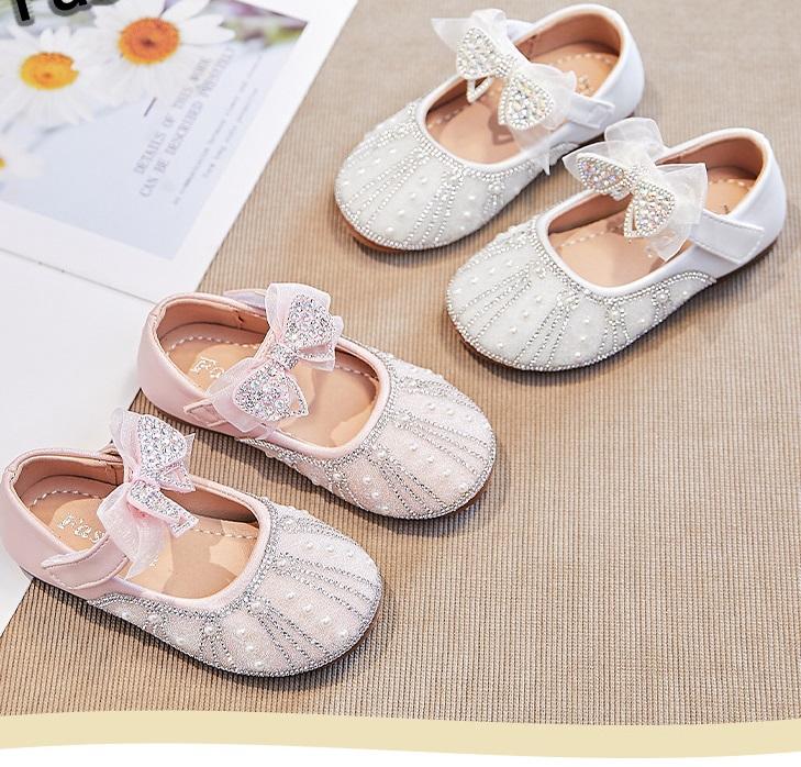 Sepatu Flat Shoes Anak Perempuan Import umur 1-6 Tahun Korea Mutiara Style KIKO 6