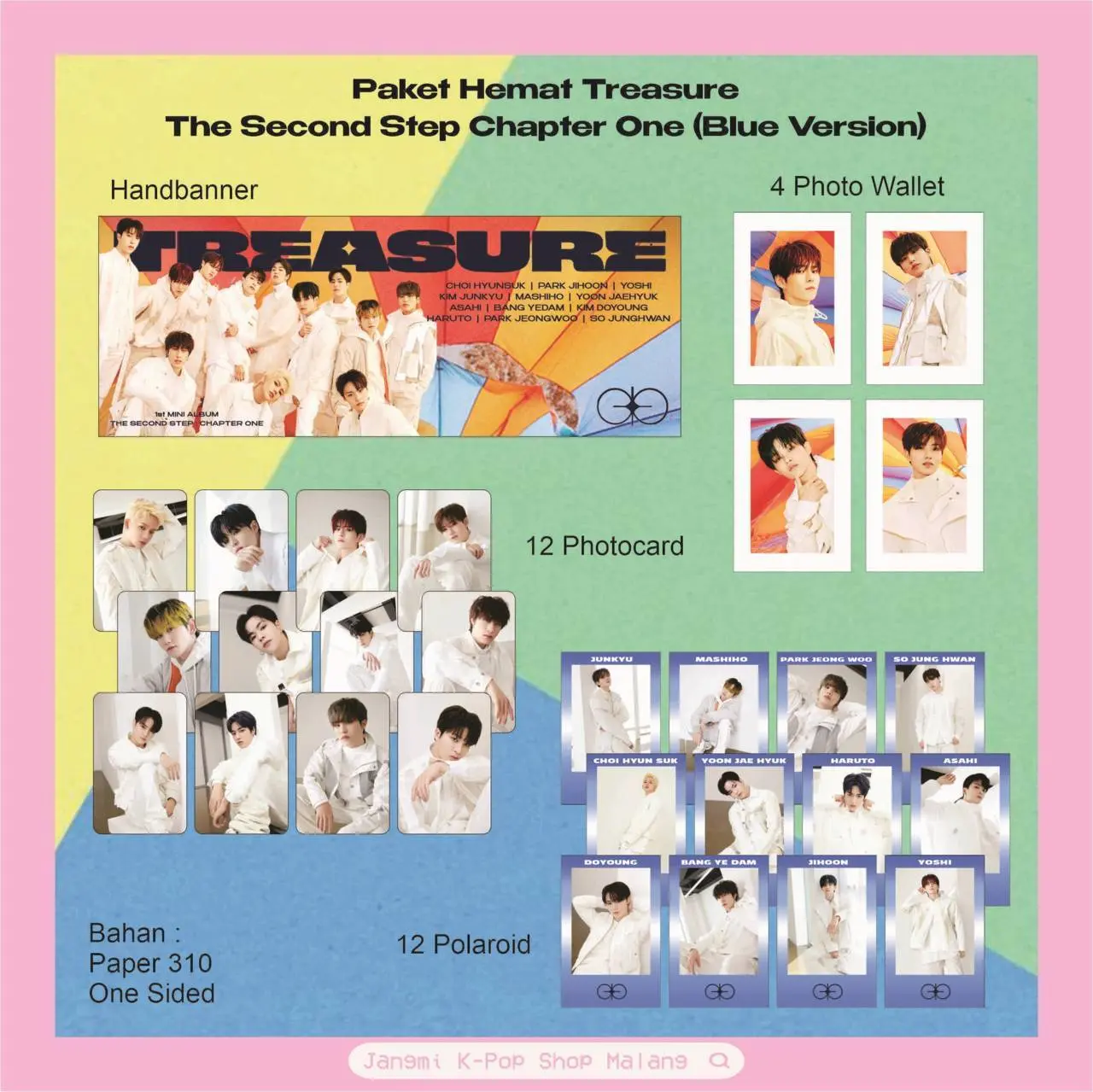 Fankit Treasure - The Second Step Chapter One (Jikjin) | Treasure Jikjin | Fankit Treasure | Merchandise Treasure | K-POP | Fankit K-POP | YG Treasure | Treasure 12 | Aesthethic | Kiyowo