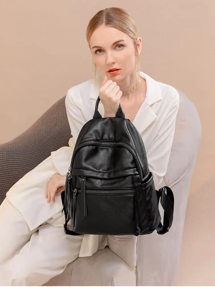 Tas Ransel Bandoeng ID Kekinian Kulit Premium Fashion 2025 - Wanita sekolah Dewasa Backpack