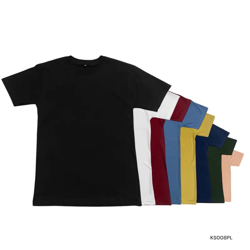Cazta Kaos Polos Lengan Pendek Basic Regular Size Pria dan Wanita 0