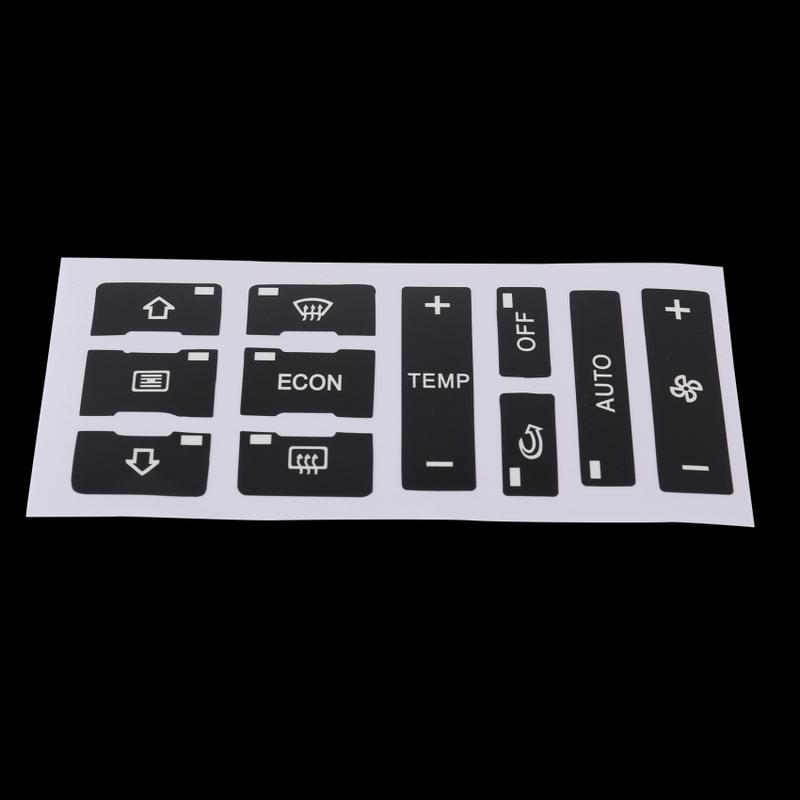 Product Introduction of For Audi A2/ A3 8L A/C Button Repair Kit Fix Faded Ugly Car Stickers Car Air Condition Control Switch Button Repair Stickers 2