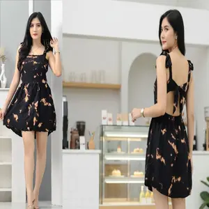 Dress Mini Yukensi sexy look bahan rayon Premium Motif Tie Dye  daster  Nyaman