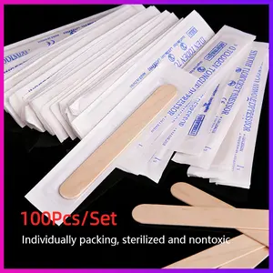 Stik Es Krim Jumbo Kayu 100pcs Spatula Waxing Multifungsi Sekali Pakai untuk Pesta Keluarga dan Prakarya Anak Kualitas Terjamin Ready Stock COD Garansi Uang Kembali Cepat Kirim