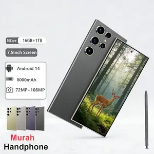 [Cicilan 12 Bulan] HP  S-25 Ultra Android 14 Layar 7,3 Inci 8000mAh Baterai 72MP+108MP Kamera 16GB+1TB 4G/5G WiFi Dual SIM Mobile Phone Cuci Gudang 2026 Bergaransi