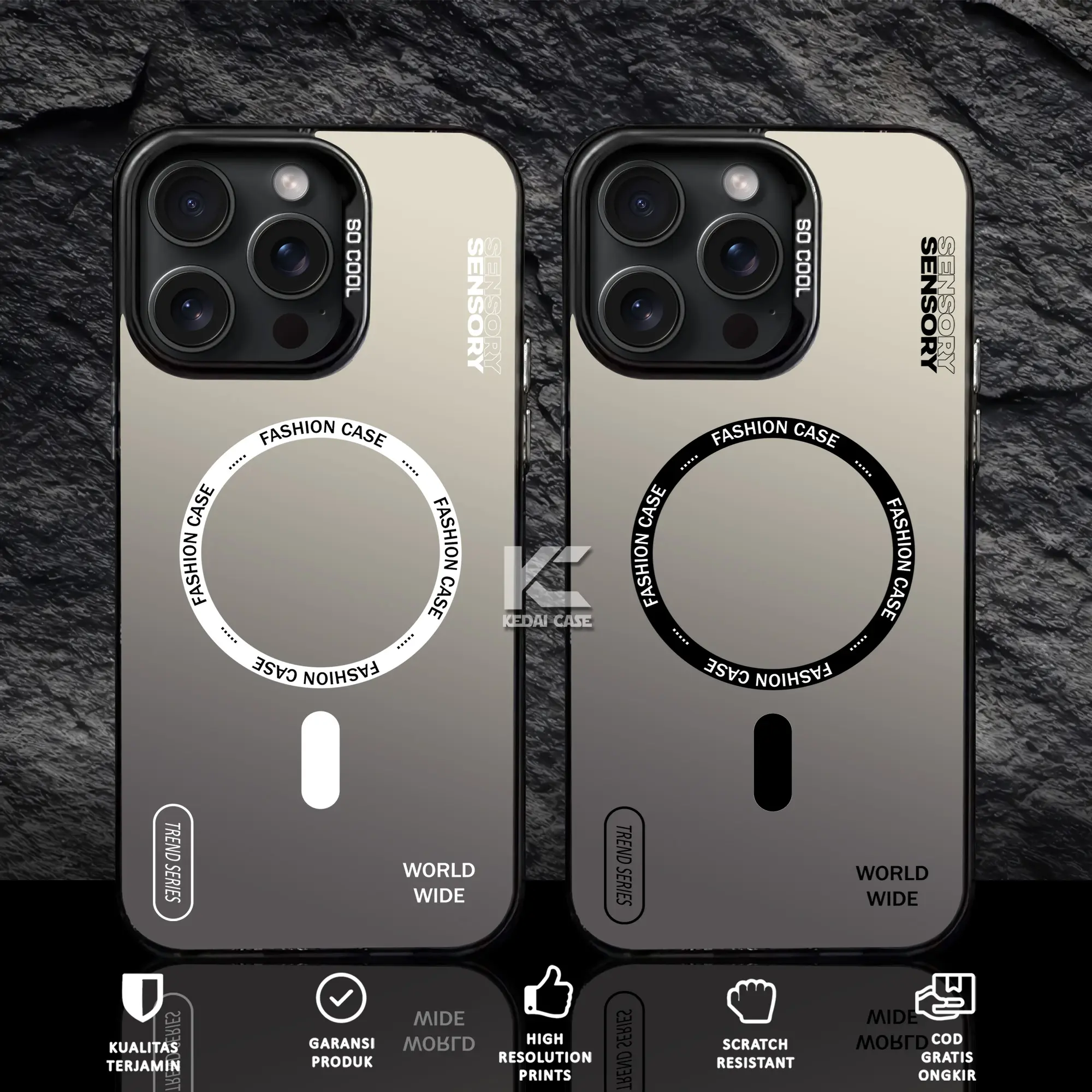 CASE TECNO SO COOL HOLOGRAM PREMIUM MATTE - MOTIF MAGSF - Softcase HYBRID IMD PLATE HOLOGRAM Cowo - Casing Glossy Hardcase Ponsel