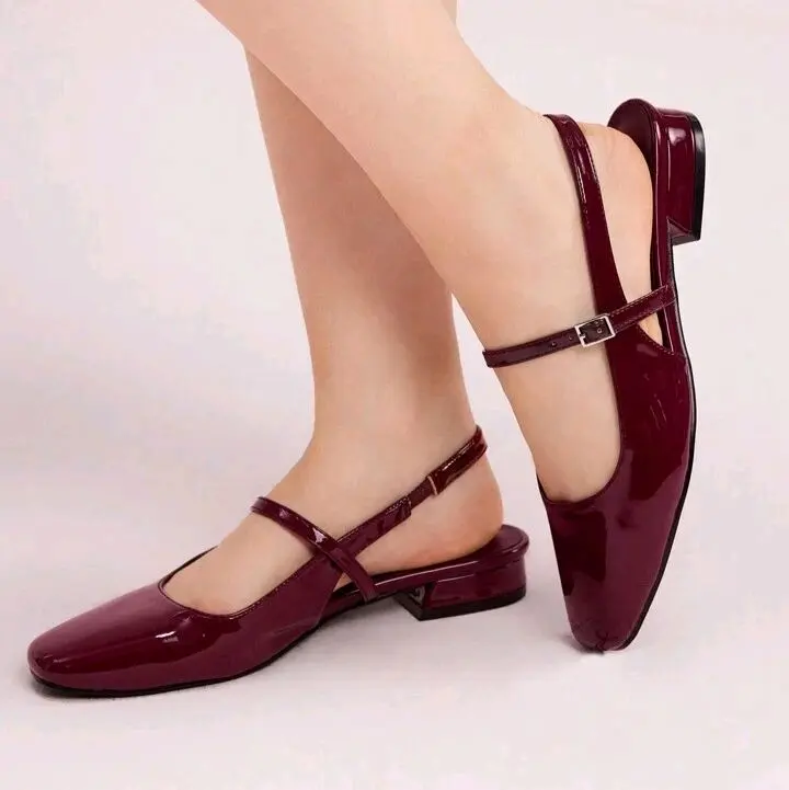 sepatu hlees gesper tinggi 3cm