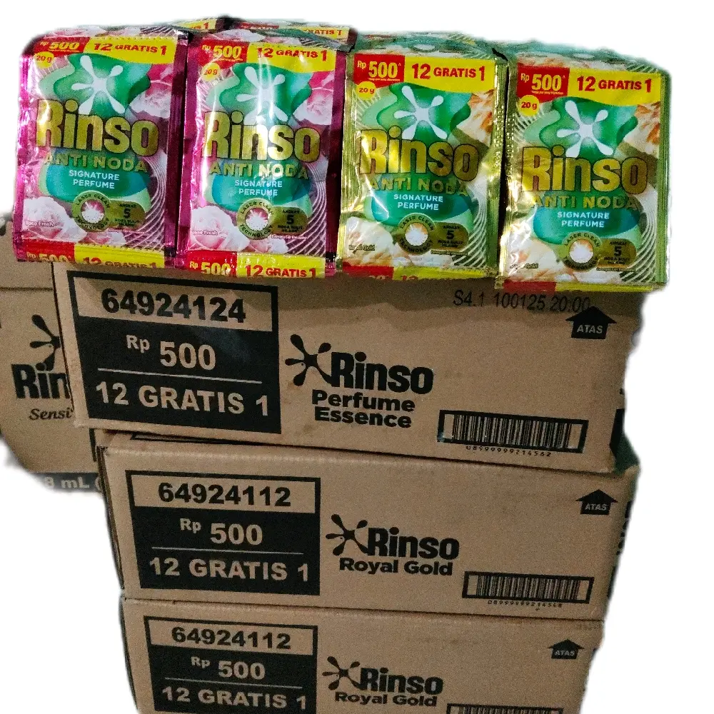 Rinso cair 1 karton isi 104pcs kemasan 500an