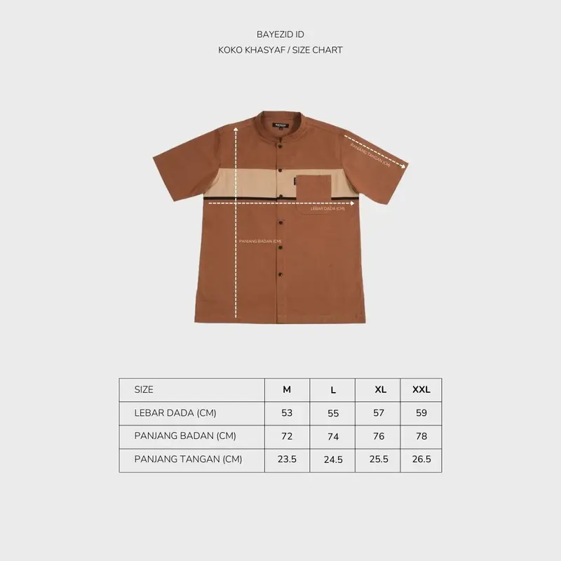 Bayezid - Koko Kurta Pria Lengan Pendek Khasyaf Series 7