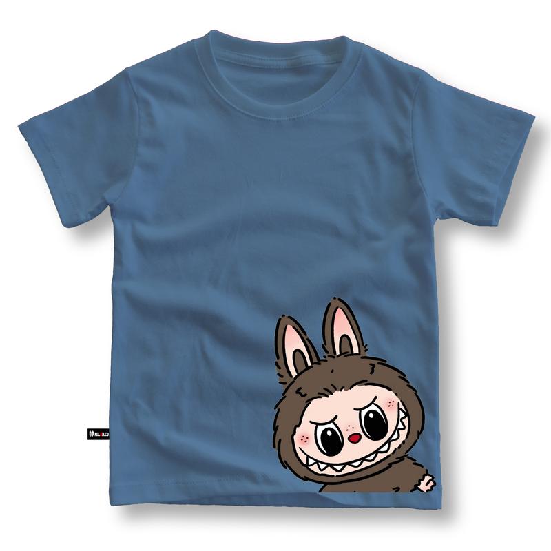 Kaos anak Laki laki perempuan motif LABUBU usia 3,5-14 Tahun Baju anak unisex bahan cotton combed 5