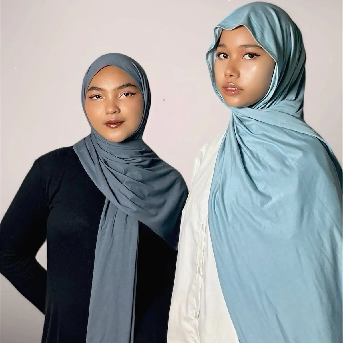Pashmina kaos rayon / Lesha basic Premium Super Flowy - Kerudung, Muslim Basic Katun Jilbab Katun