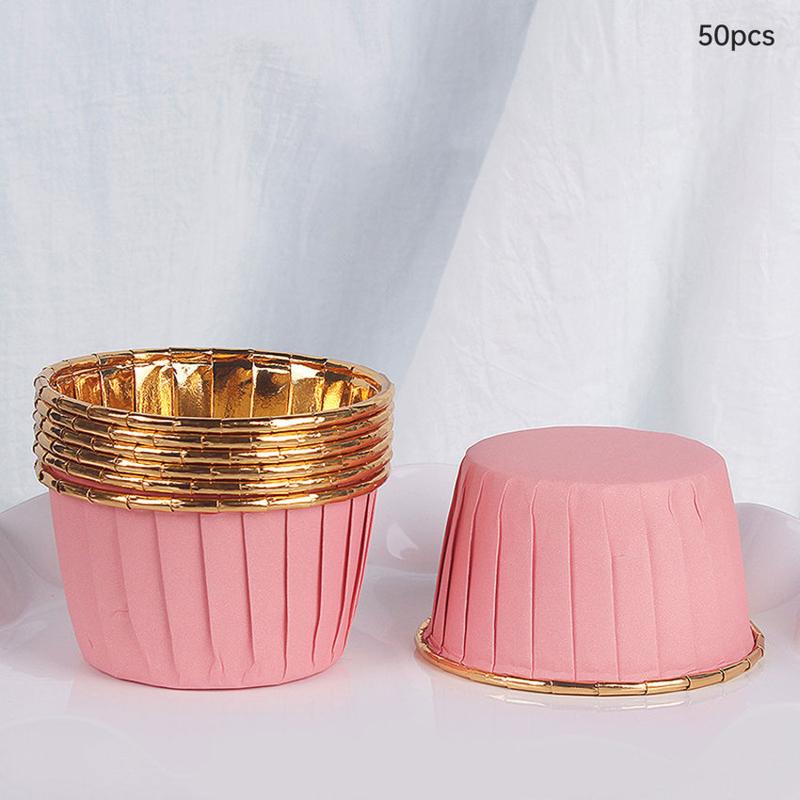 Product Introduction of Khuôn Cốc Thiếc Lá Nhôm Tròn, Cỡ Nhỏ, Có Thể Tái Sử Dụng, 50 Cái, Thích Hợp Làm Pudding Và Bánh Ngọt, Hộp Giấy Thiếc Nồi Chiên Không Dầu, Khay Nướng, Dụng Cụ Làm Bánh 36