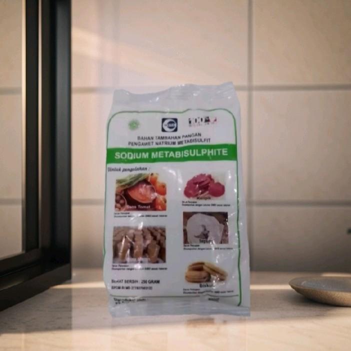 paket hemat 5 pcs sodium metabisulphite 250g bahan tambahan pangan pengawet Powder Baking Soda Bubuk 3