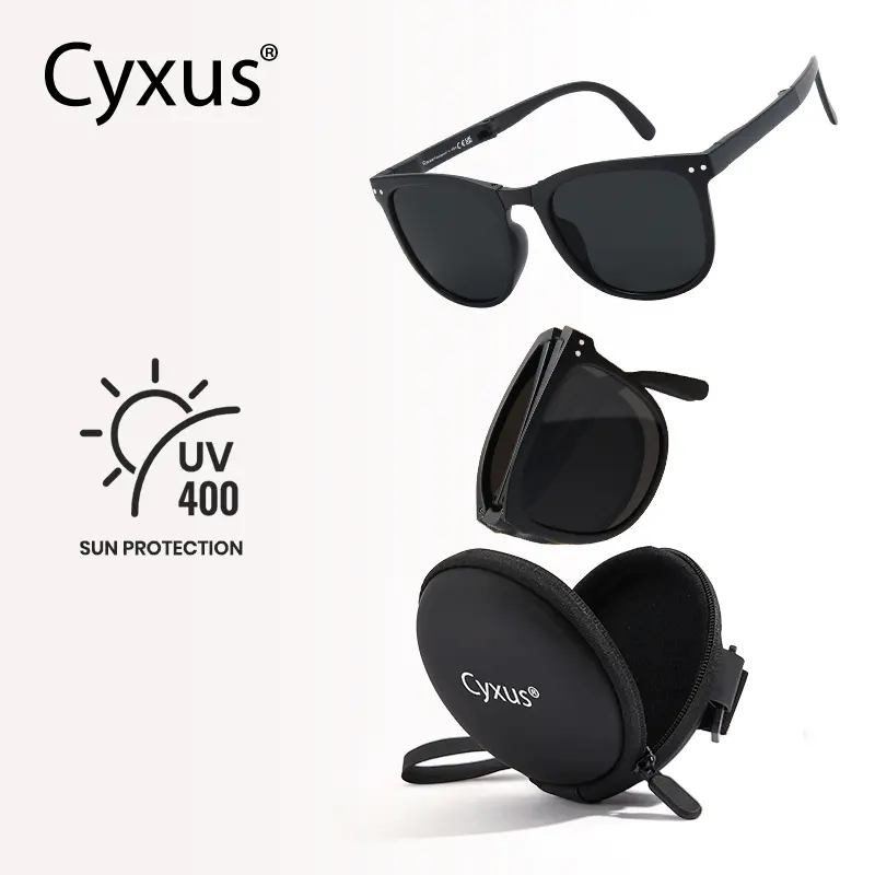 Cyxus Lightweight Polarized Foldable Sunglasses Unisex TR90  display picture 3